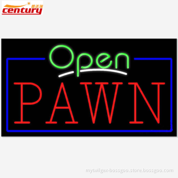 wholesale china factory price pawn open neon sign